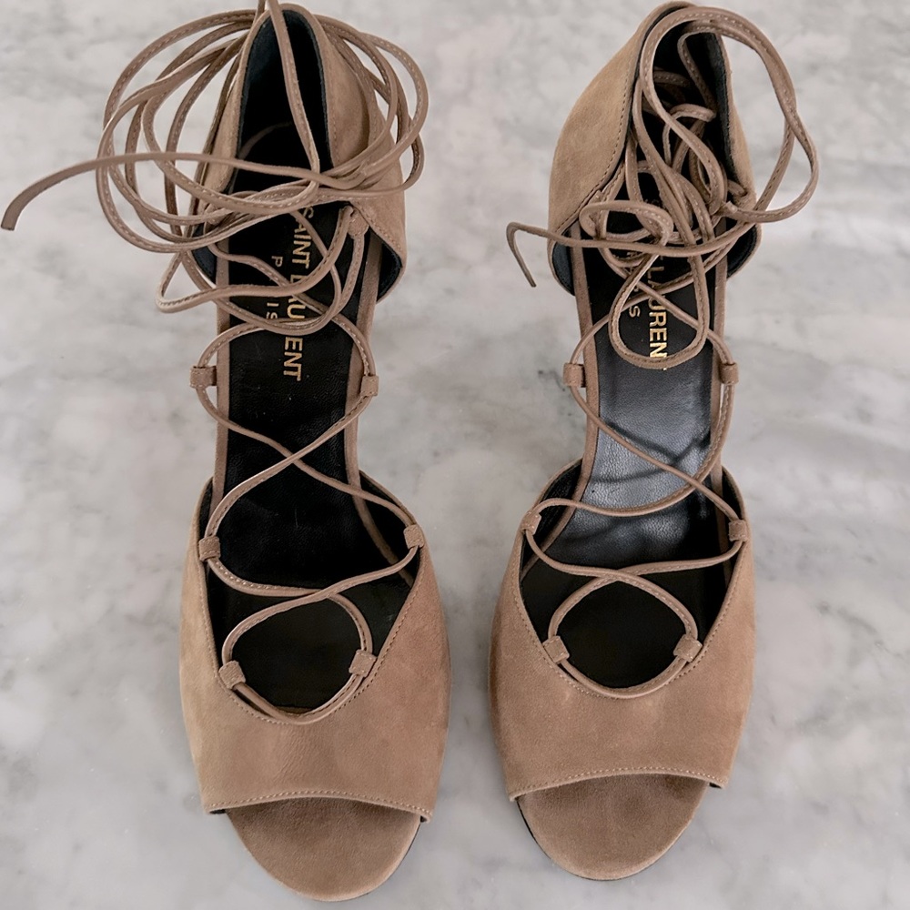 YSL suede sandal